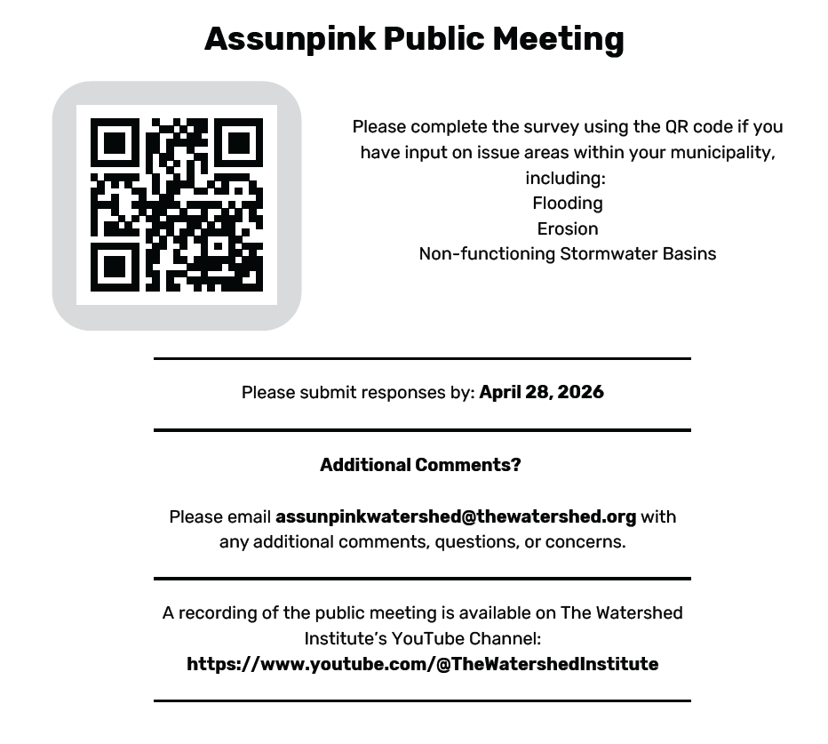 Assunpink survey flier